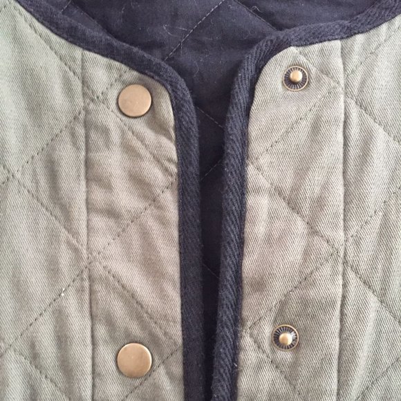 Olive Quilted Jacket - Picture 5 of 8